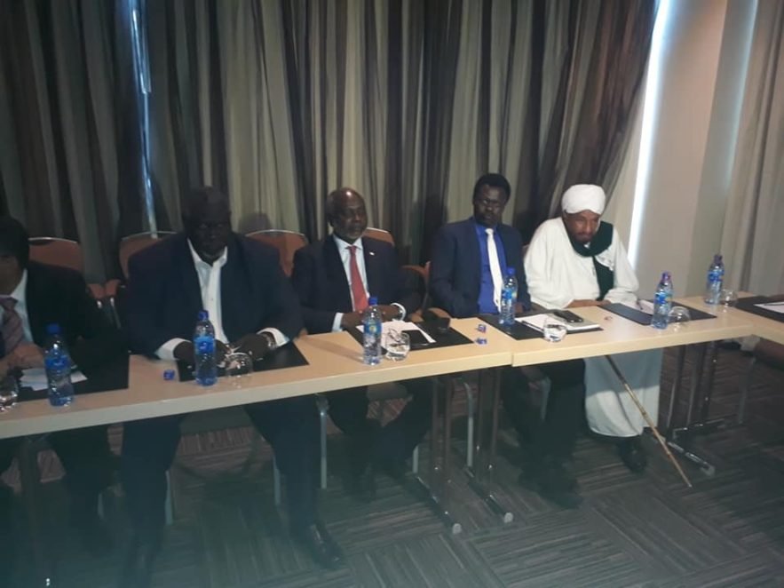 قيادات من المعارضة السودانية في أديس أبابا . 12 ديسمبر 2018 . صورة من (مواقع التواصل الإجتماعي)