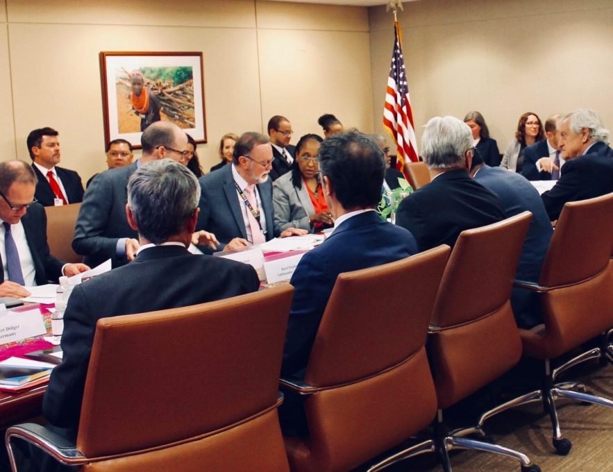 اجتماع مساعد وزير الخارجيّة الأميركي للشؤون الإفريقية تيبور ناجي مع ممثلين عن الاتحاد الإفريقي والأمم المتحدة والاتحاد الأوروبي وفرنسا وألمانيا والمملكة المتحدة والنرويج