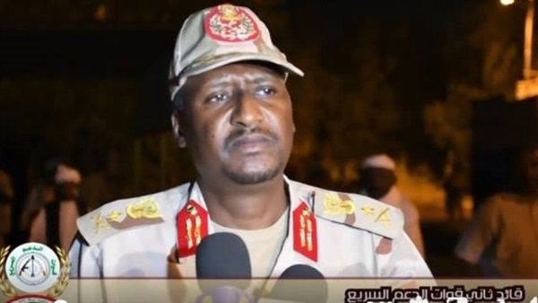 قائد ثاني لقوات مليشيات الدعم السريع عبدالرحيم دقلو