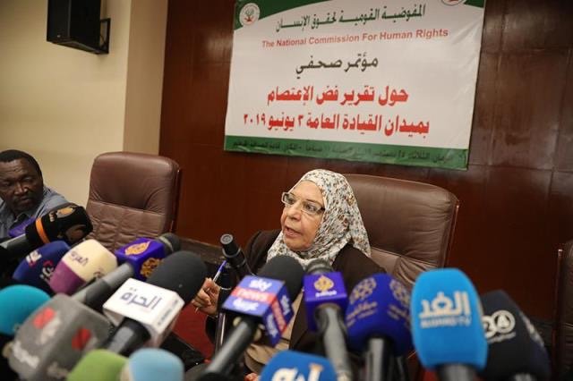 رئيس المفوضية القومية لحقوق الإنسان في السودان حرية إسماعيل عبد المحسن