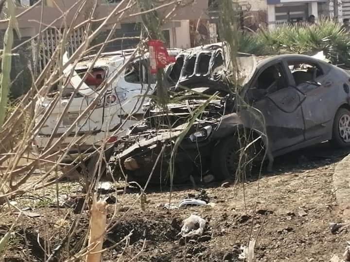 السيارة المحترقة أسفل جسر كوبر