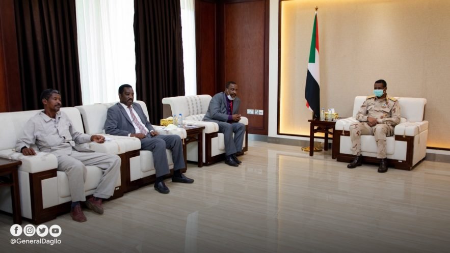 لقاء بين نائب رئيس المجلس السيادي ووفد الجبهة