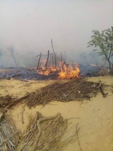 نيران متفرقة تقتل طفلاً وتحدث خسائر فادحة في الممتلكات بجنوب دارفور