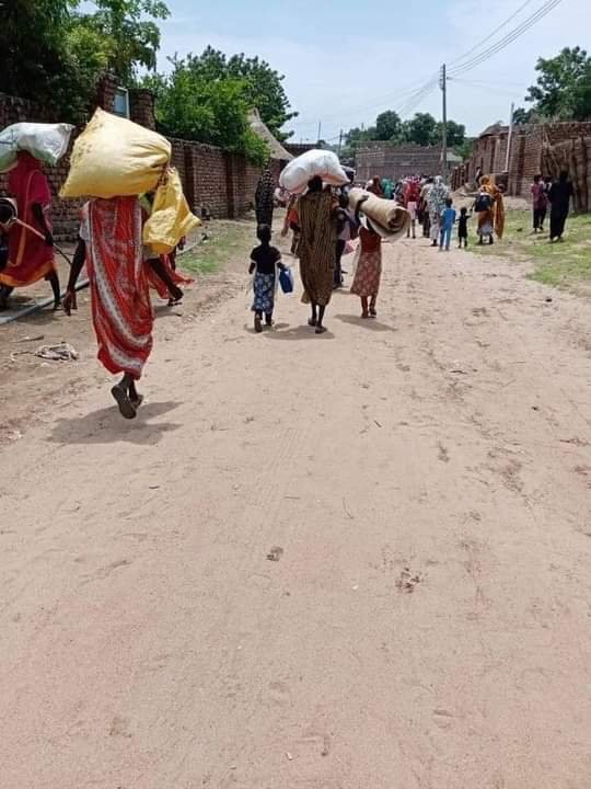 مجموعات من الأسر تنزح إلى سنار نتيجة الصراع الدامي بولاية النيل الأزرق