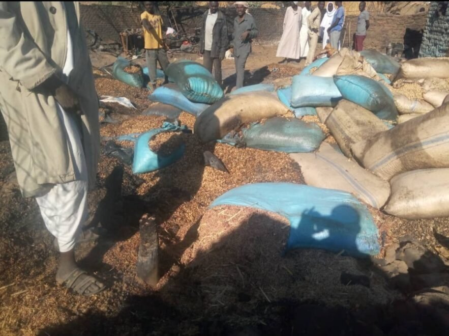 حريق هائل يقضي على أعداد مهولة من المنازل والمحاصيل الزراعية بمخيم ”كلما“ للنازحين