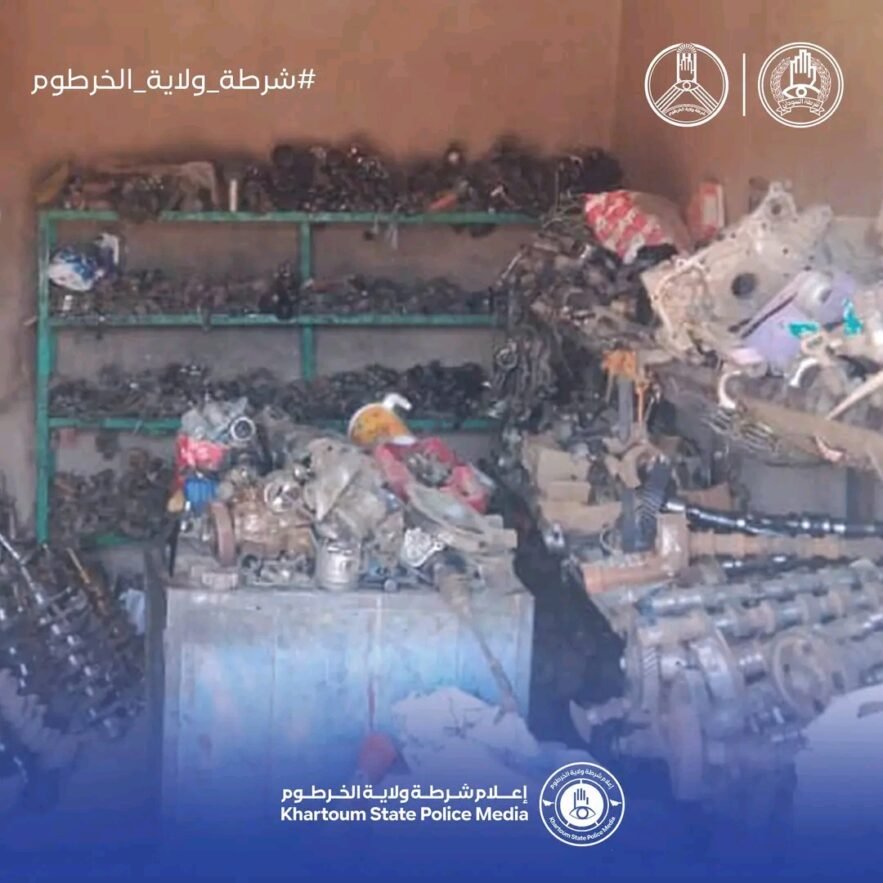 مباحث شرق النيل تضبط مخازن منهوبات بمليارات الجنيهات